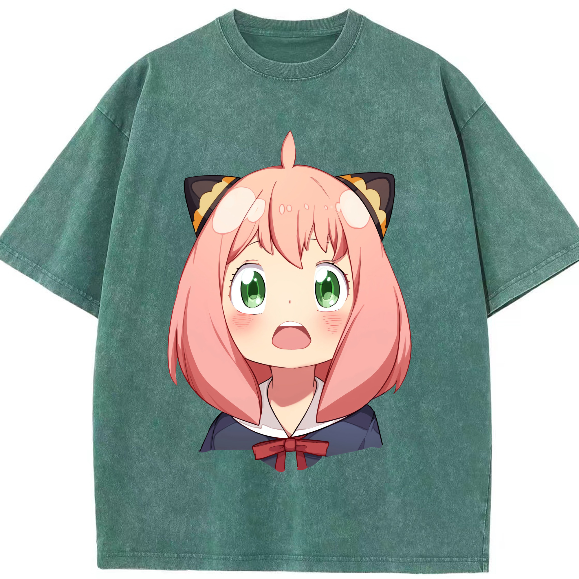（画像用） SPY×FAMILY间谍家家酒 綿100% ヴィンテージ風 半袖Tシャツ（フロントプリント）